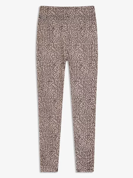Legginsy ocieplane brązowe