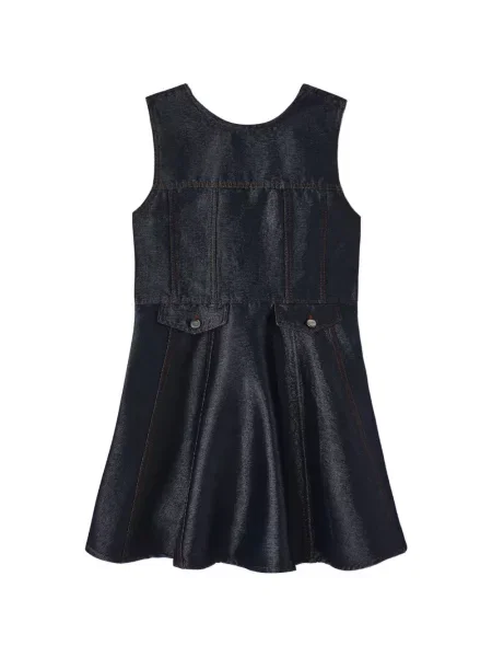 Rochie din denim Ganni albastru