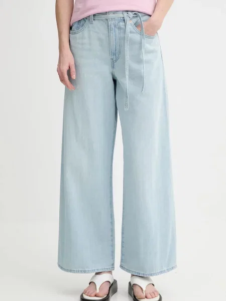 Levi's jeansy medium waist XL STRAIGHT niebieskie