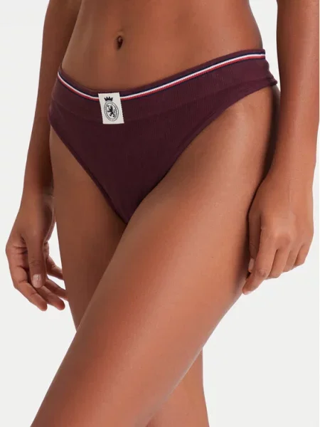 Tommy Hilfiger Stringi Bordowy