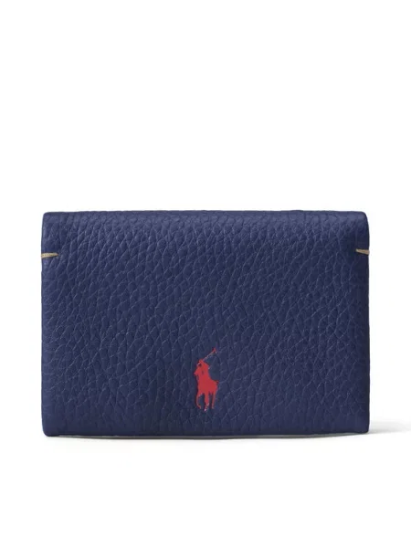 Δερμάτινο πορτοφόλι Polo Ralph Lauren γυναικείο ναυτικό μπλε