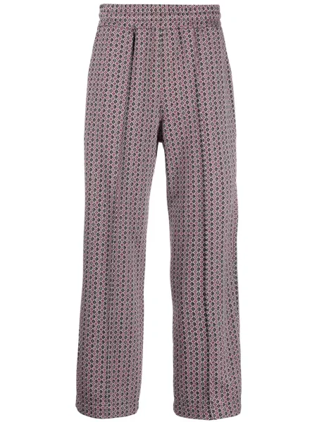 Žakárové kalhoty Gcds červené