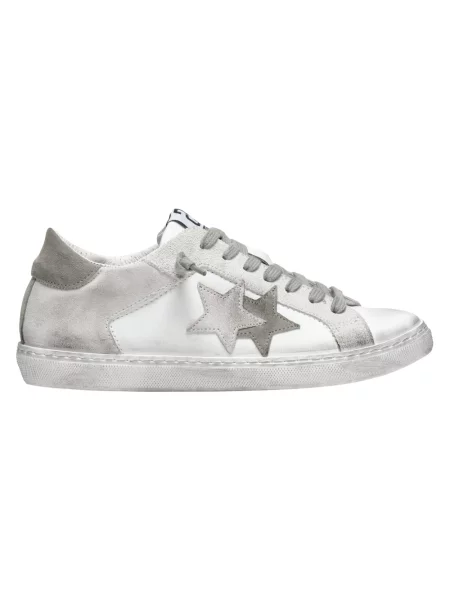 Sneakersy 2star skórzane białe