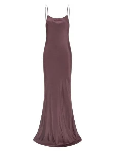 Sukienka wieczorowa The Andamane garniturowa brązowa