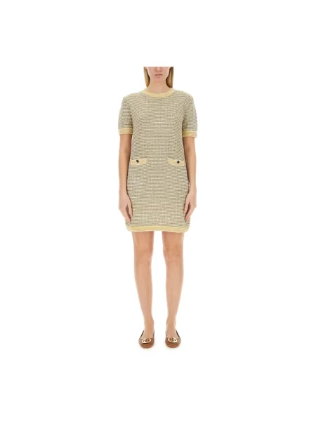 Sukienka Tory Burch beżowa