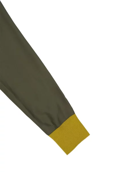 Ilgas apykaklė marškinėliai Paula žalia