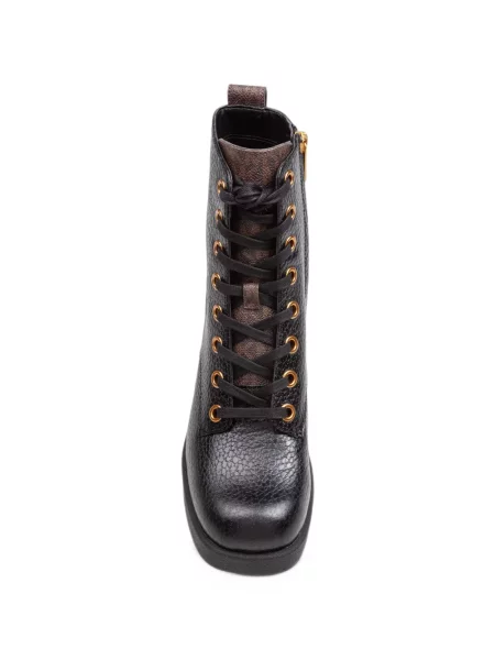 Botine Michael Kors cu șireturi din piele negru