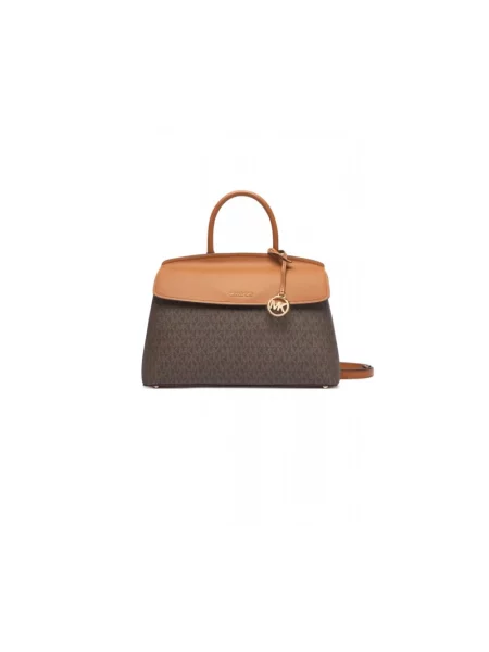 MICHAEL Michael Kors torebka z imitacji skóry Landry brązowa