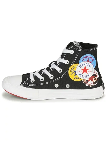 Členkové topánky Converse čierna