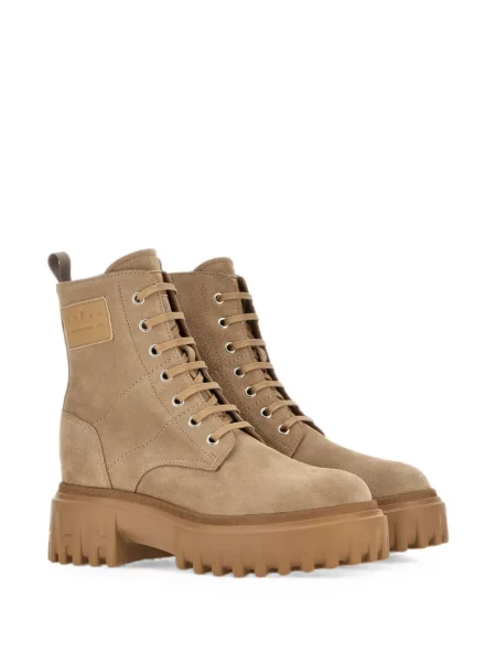 Botine Hogan cu șireturi din dantelă