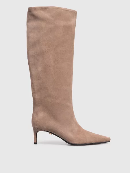 Замшеві чоботи Babe Pay Pls бежеві