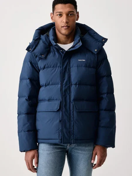Calvin Klein geacă cu puf pentru bărbați albastru