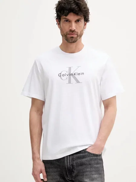 Calvin Klein Jeans T-shirt ανδρικό λευκό
