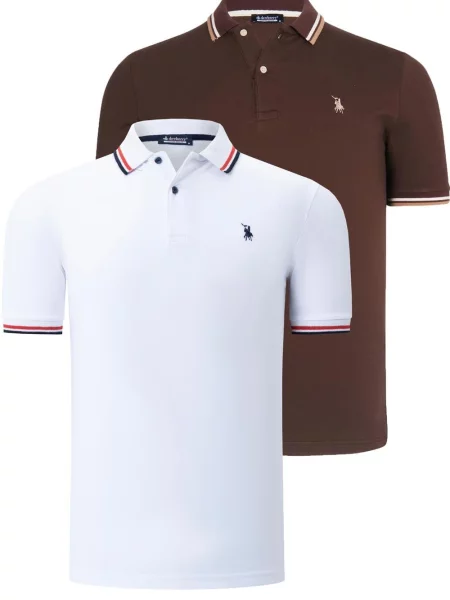 Tricou polo Dewberry alb
