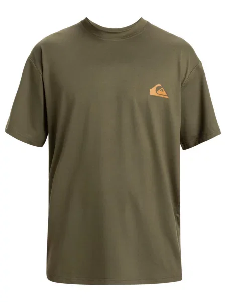 Koszulka surf UPF 50 z krótkim rękawem dla Mężczyzn EVERYDAY SURF zielona