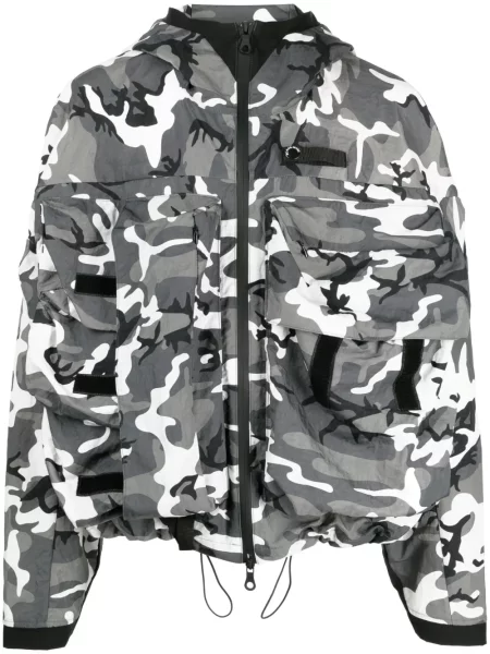 Geacă Mostly Heard Rarely Seen cu broderie cu model camuflaj