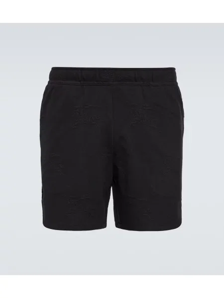 Pantaloni scurți Burberry din jacard negru
