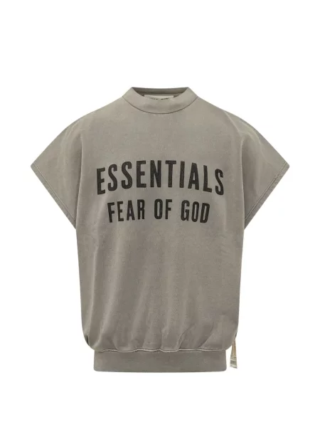 Hanorac din fleece Fear Of God Essentials din fleece gri
