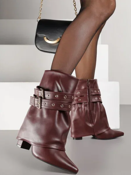 Botine Codvire bordo