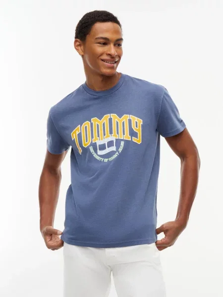 Tommy Jeans koszulka Mężczyźni S niebieski