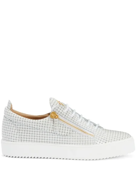 Sneakerși Giuseppe Zanotti Frankie din piele alb