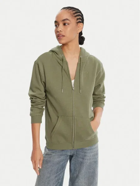 Roxy Bluză Surf Stoked Zipped Brushed verde