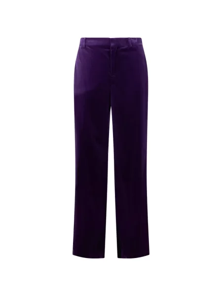 Pantaloni Alberta Ferretti de catifea violet