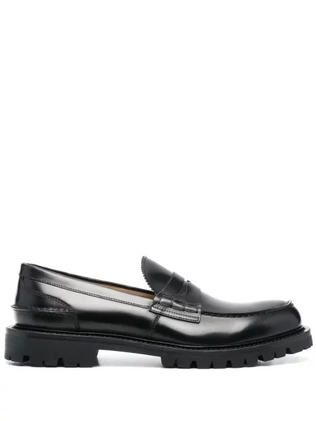 Pantofi loafer Scarosso din piele chunky negru