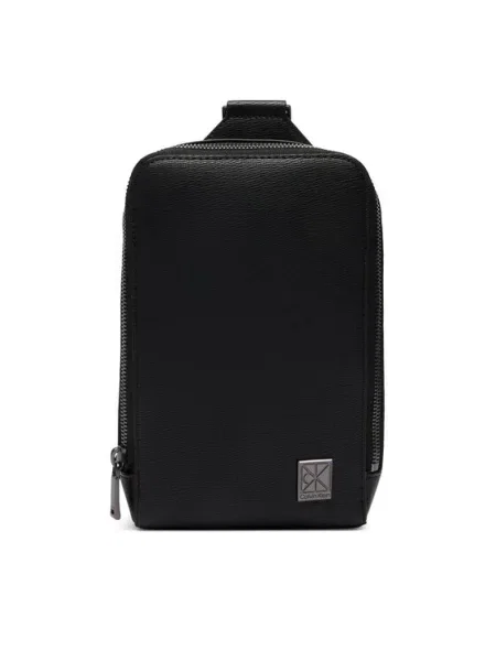 Calvin Klein Torbica za okrog pasu Emblem Hw Sling črna