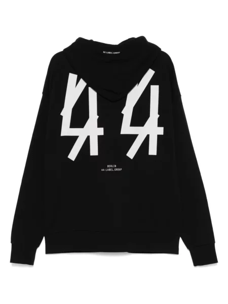 Hanorac cu glugă 44 Label Group cu imagine negru