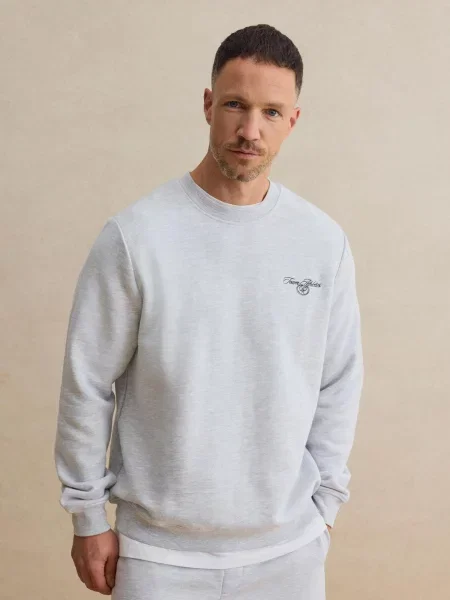 DAN FOX APPAREL Mikina Cem' sivá
