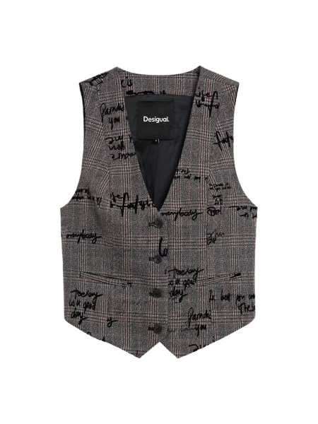 Desigual Vestă maro negru