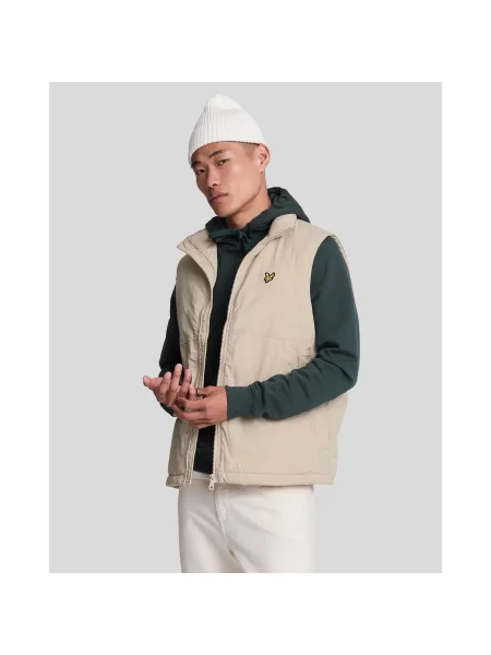 Kurtka puchowa bez rękawów Lyle & Scott szara
