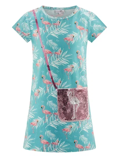 Happy girls Rochie aqua albastru