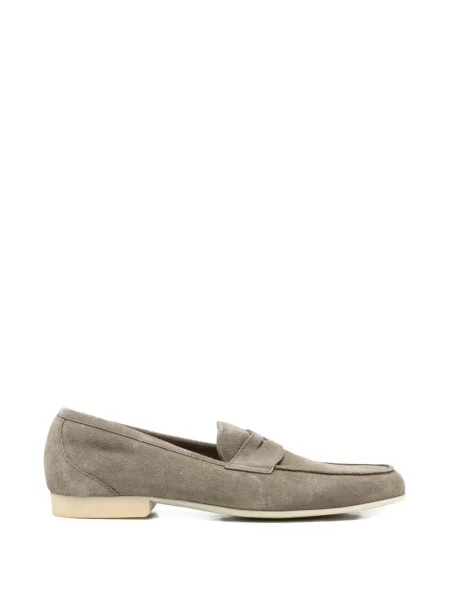 Pantofi loafer Fratelli Rossetti din piele de căprioară verde