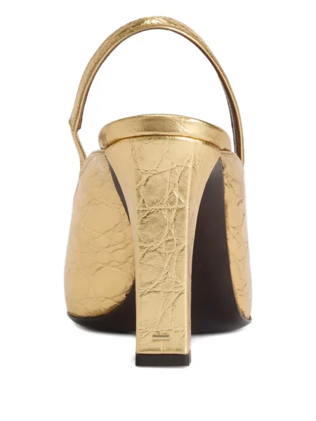 Чехли Giuseppe Zanotti с принт златисто