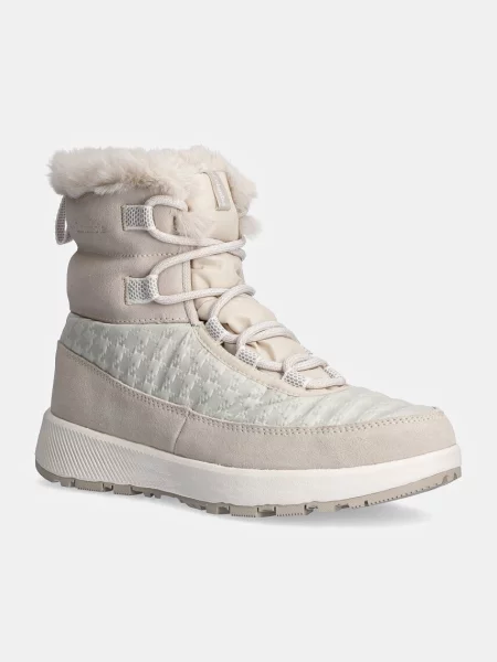 Śniegowce Columbia Slopeside Peak Luxe V2 dark stone/sea salt szare