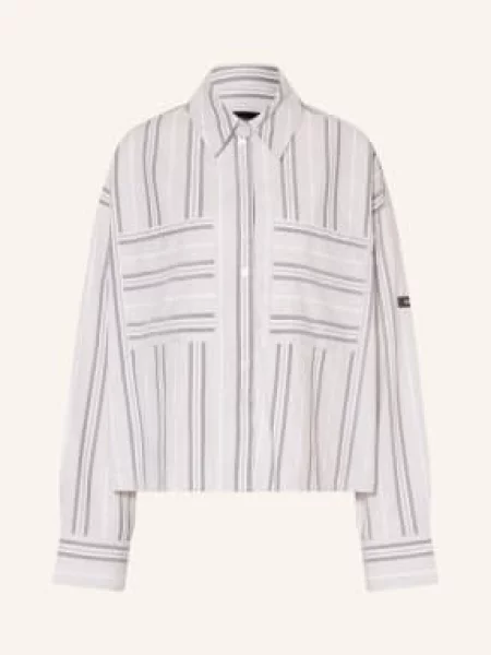 Black Palms Bluzka Kiany grau biała