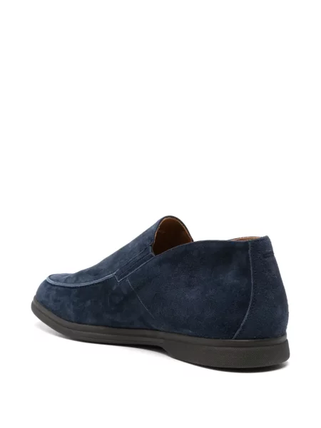 Pantofi loafer Cesare Attolini din piele de căprioară albastru