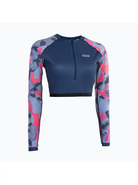 Bluză de înot cu mâneci lungi pentru femei Shorty UV bleumarin