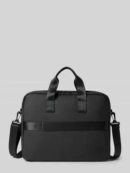 Teczka z wytłaczanym logo model lanciano' Joop! Collection czarna