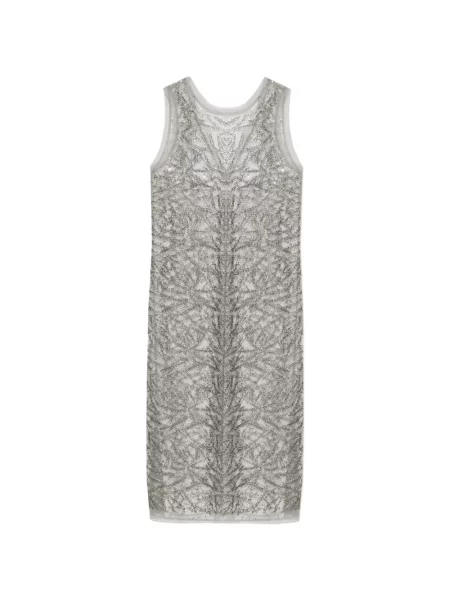 Rochie midi Munthe cu paiete plasă gri