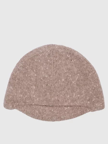 Меланжева шапка з вовни The Row бежева