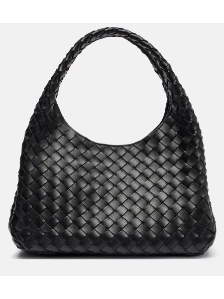 Geanta de piele Bottega Veneta din piele negru