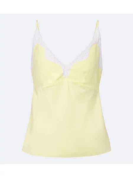 Top Posse cu broderie galben