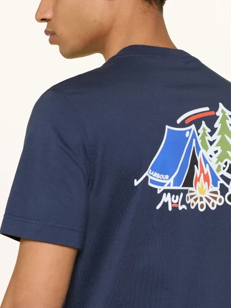 Barbour Tričko Mul Camping tmavě modrá