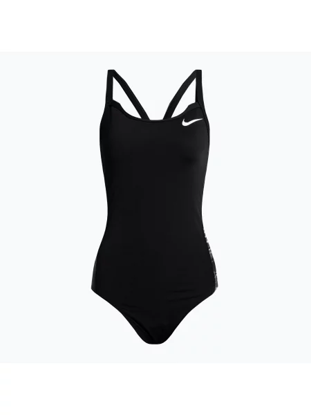 Дамски бански Nike Multiple Print Racerback Splice One jet black черно