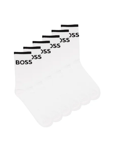 Pruhované ponožky Boss biela