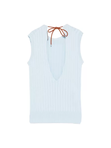 Sweter Plan C niebieski