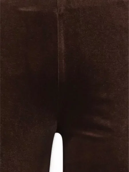 Pantaloni F.it de catifea evazate maro